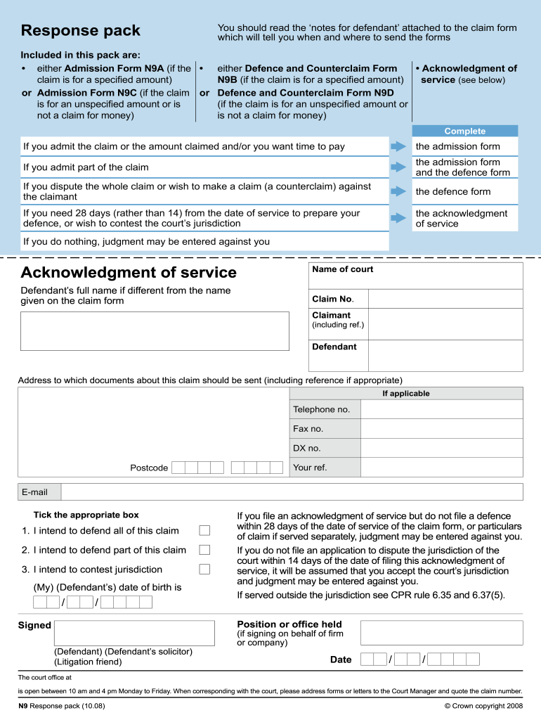 N9 Form Download