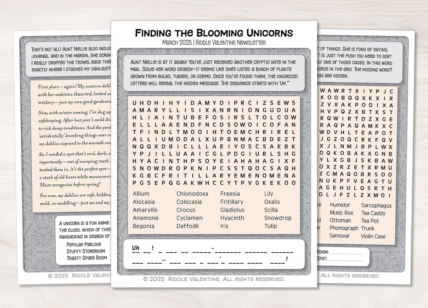 Murder Mystery Puzzle Printable