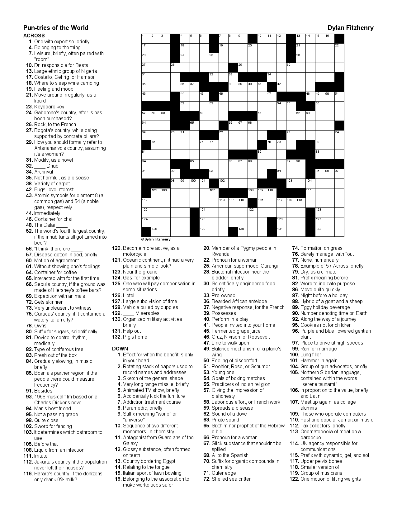 New To Making Crosswords But It s Fun Here s One I Made Earlier 