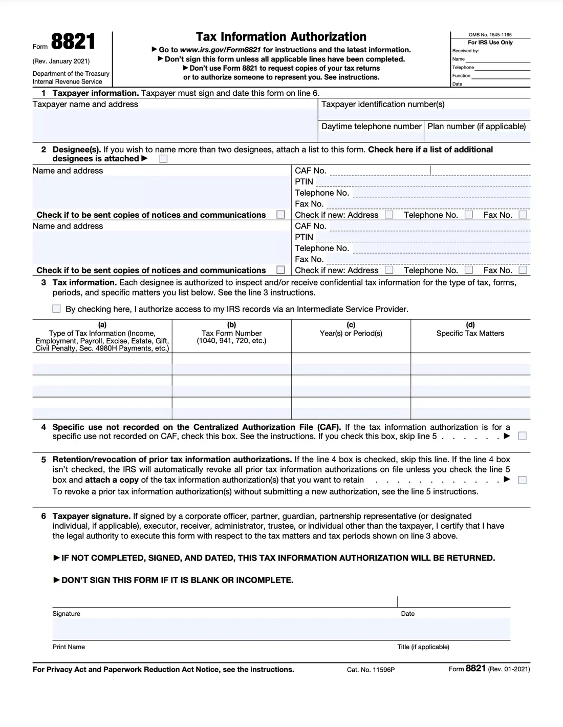 Notary s Learn The Difference Between The 456 C And The IRS Form 8821