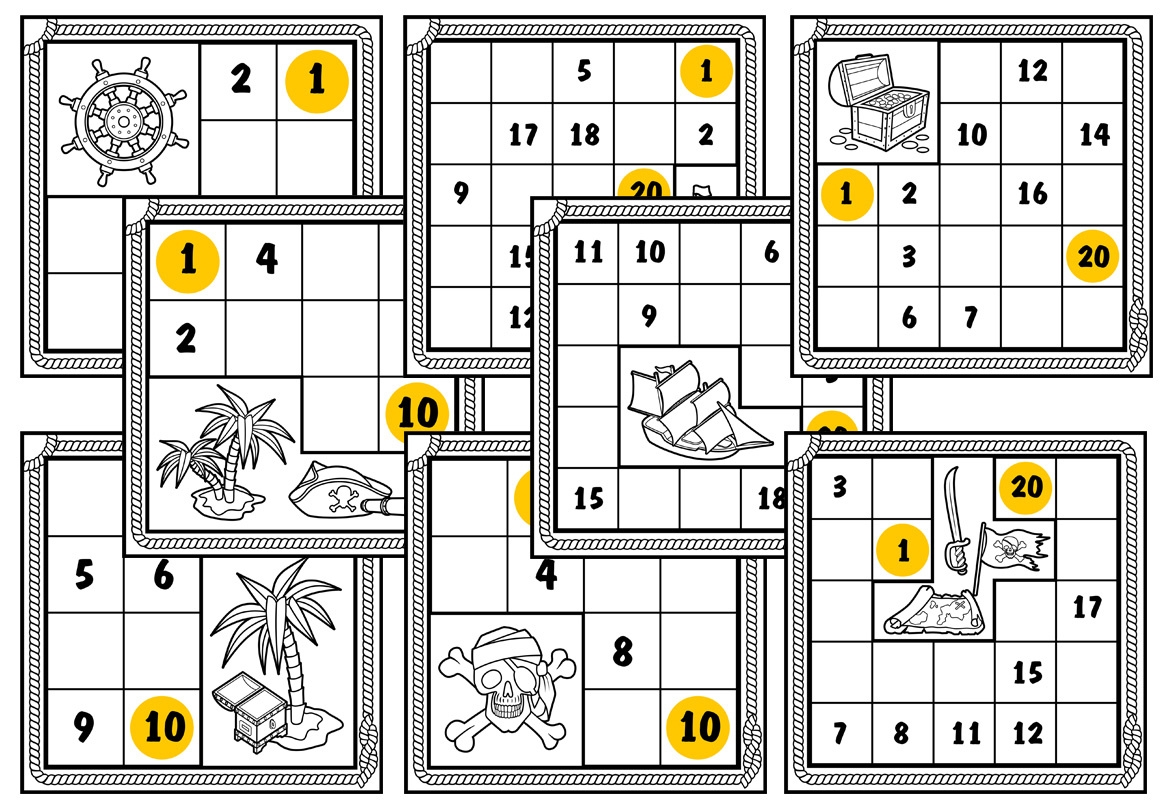 Printable Numbrix Puzzles Parade