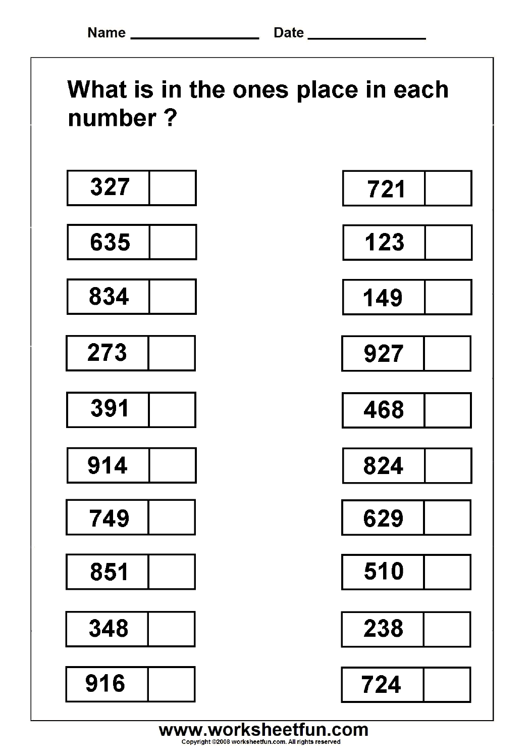 Place Value Worksheets Grade 2 Free Printable
