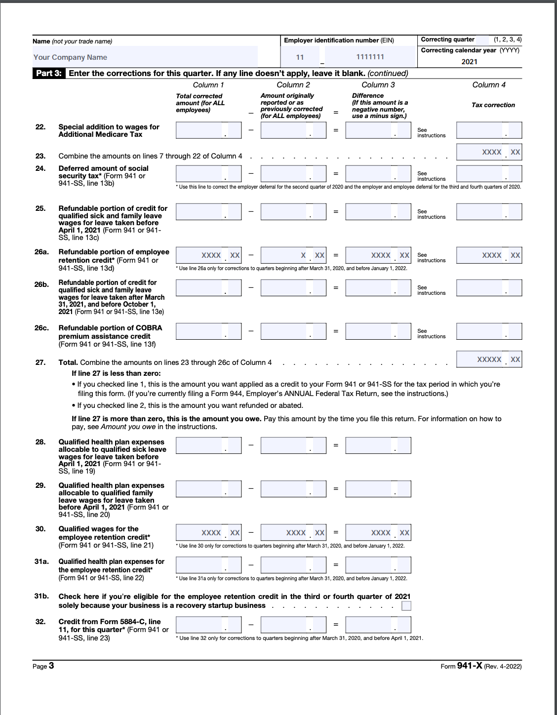 941 X Form 2021 Pdf
