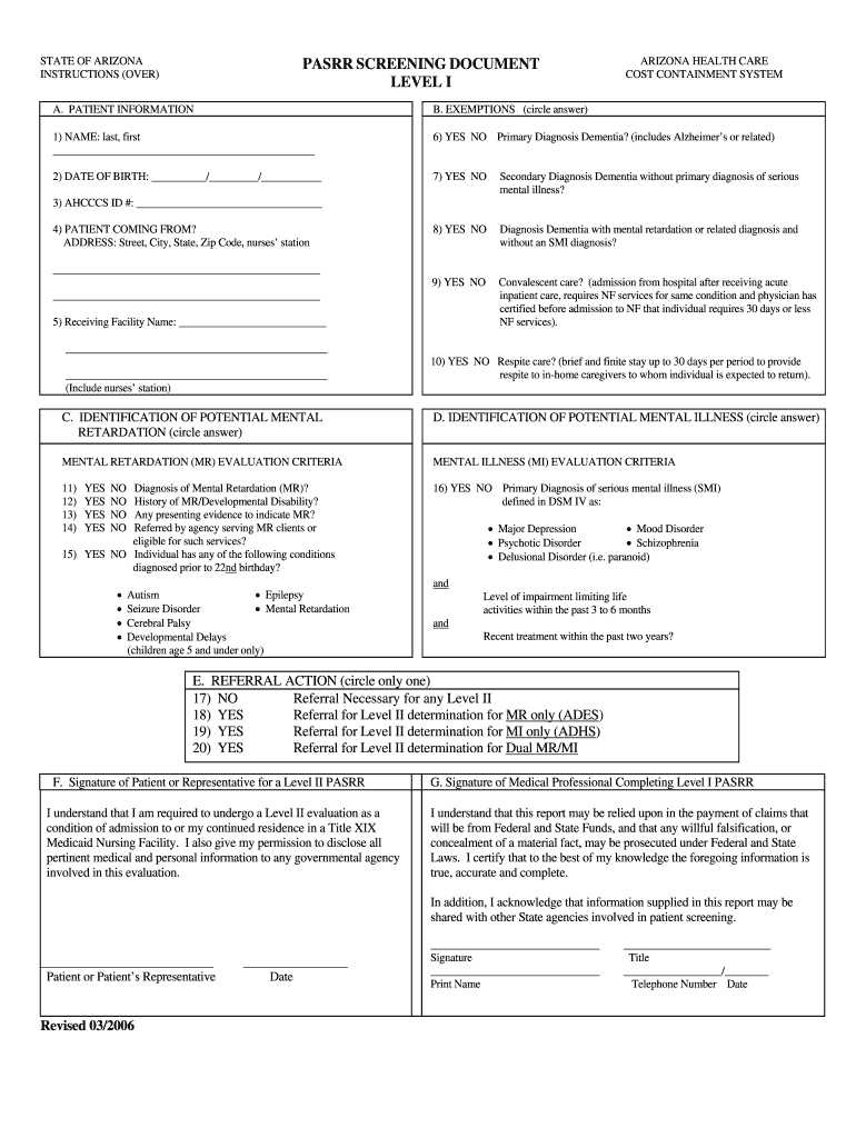 pasrr form pdf fill out amp sign online dochub