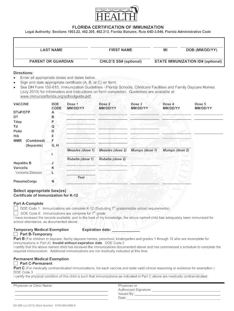 Pdf Florida Dh 680 Form Printable Fill Out amp Sign Online DocHub