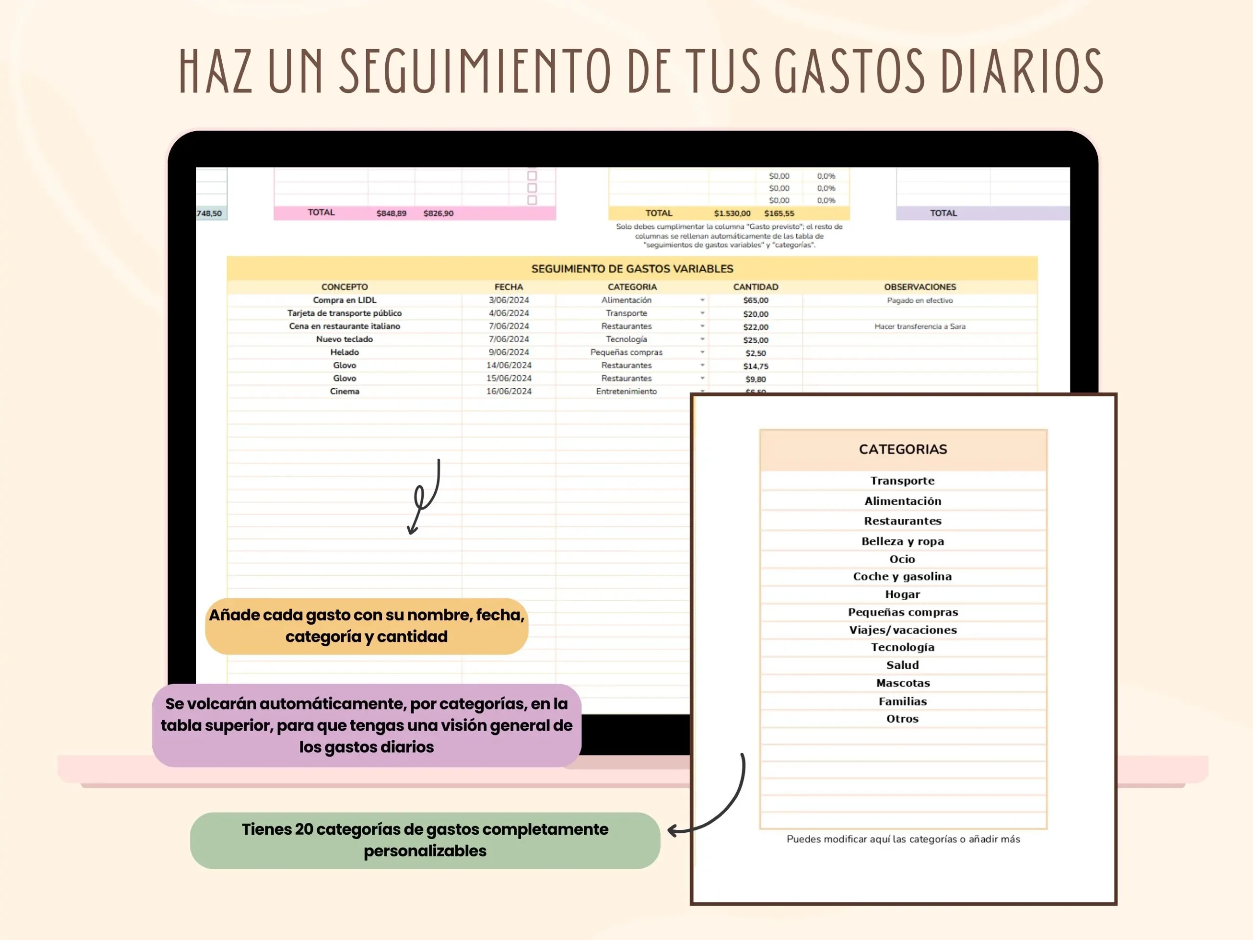 Personal Monthly Budget Template spanish Expense And Income 