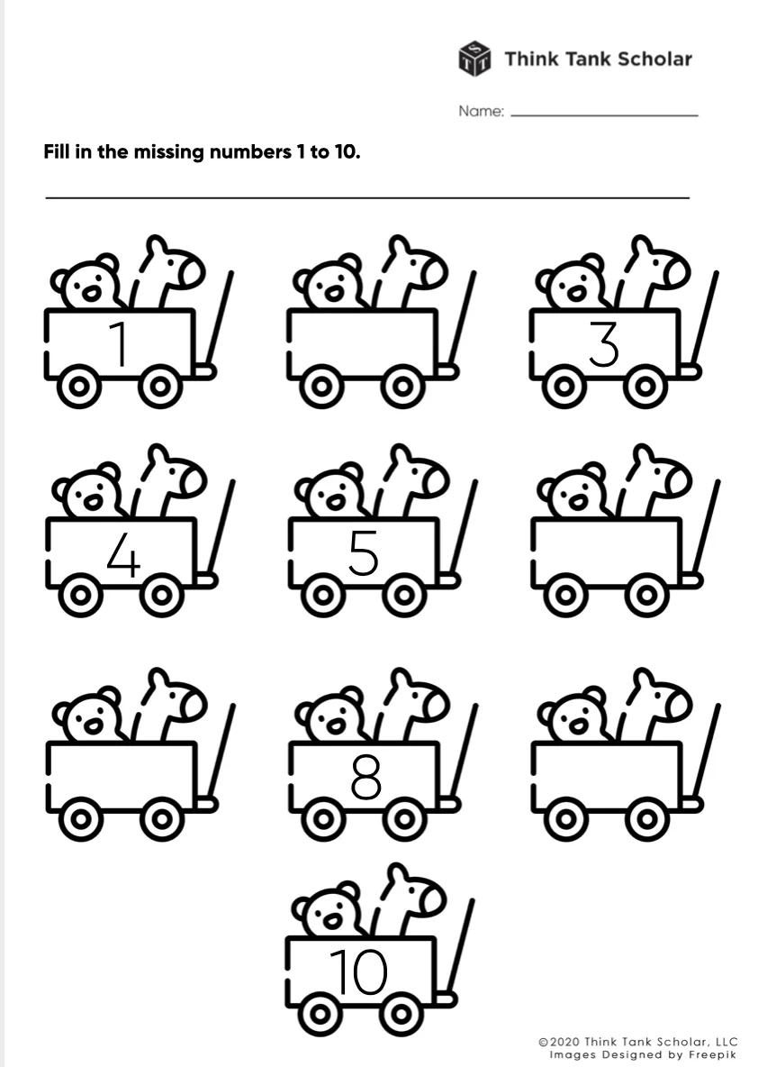 Printable Free Preschool Worksheets Age 3-4