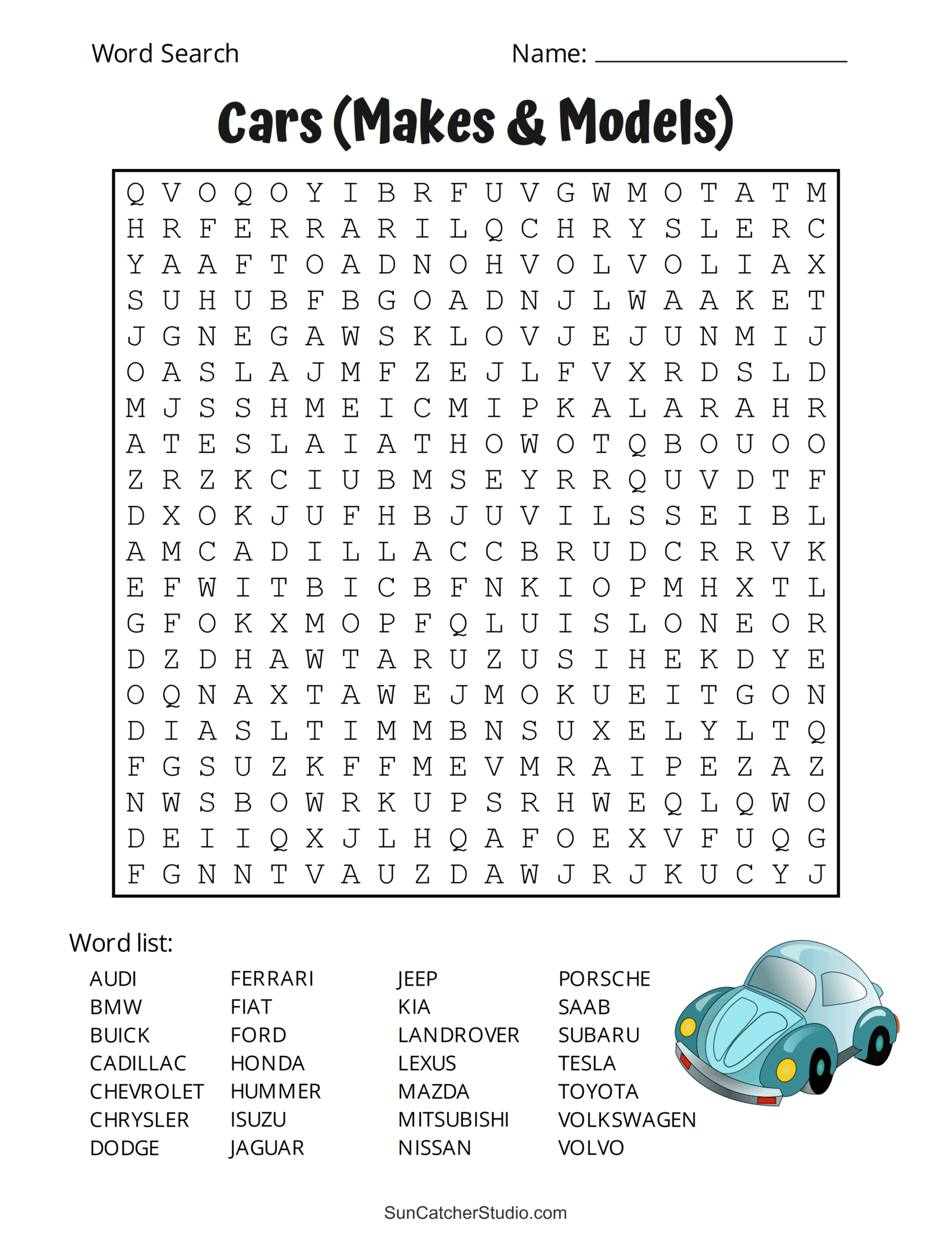 Printable Word Find Puzzles Free For Adults