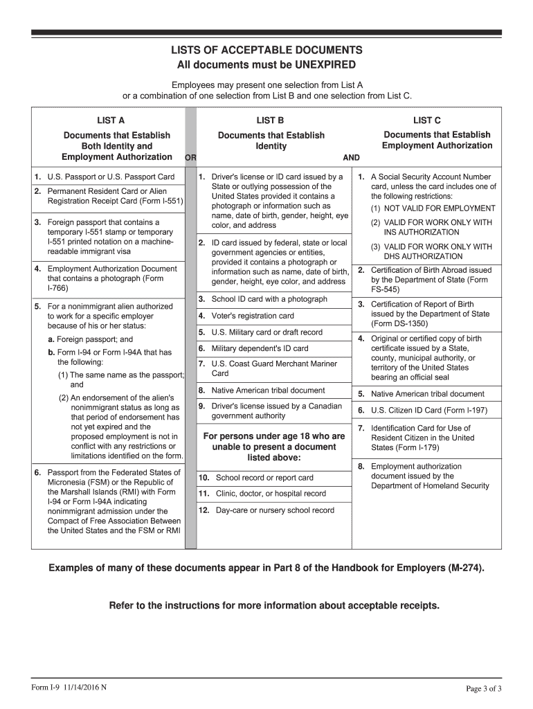 Printable I 9 Form 2025