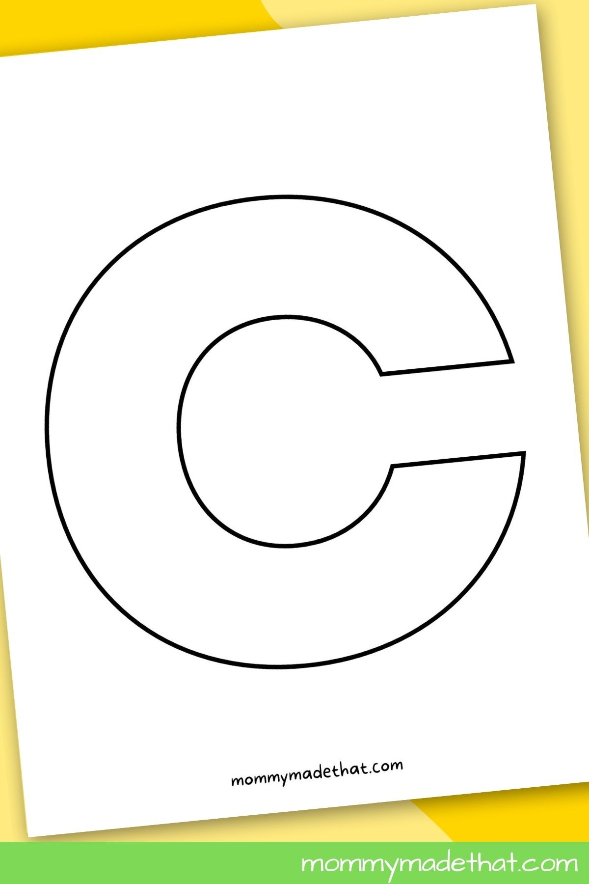 Letter C Free Printable