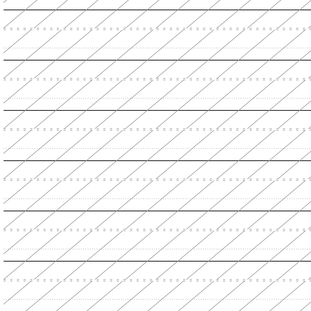Printable Modern Calligraphy Practice Sheet Etsy UK