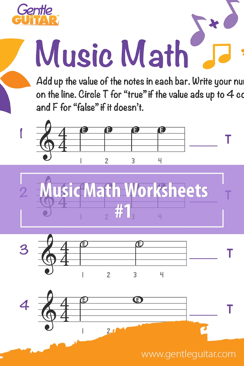 Printable Music Activities Gentle Guitar 