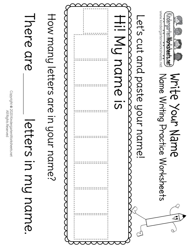 Practice Writing Name Sheet Printable