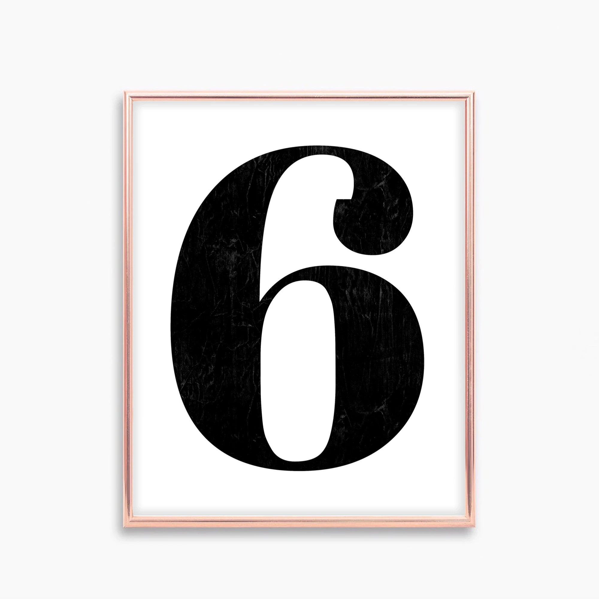 Number 6 Printable