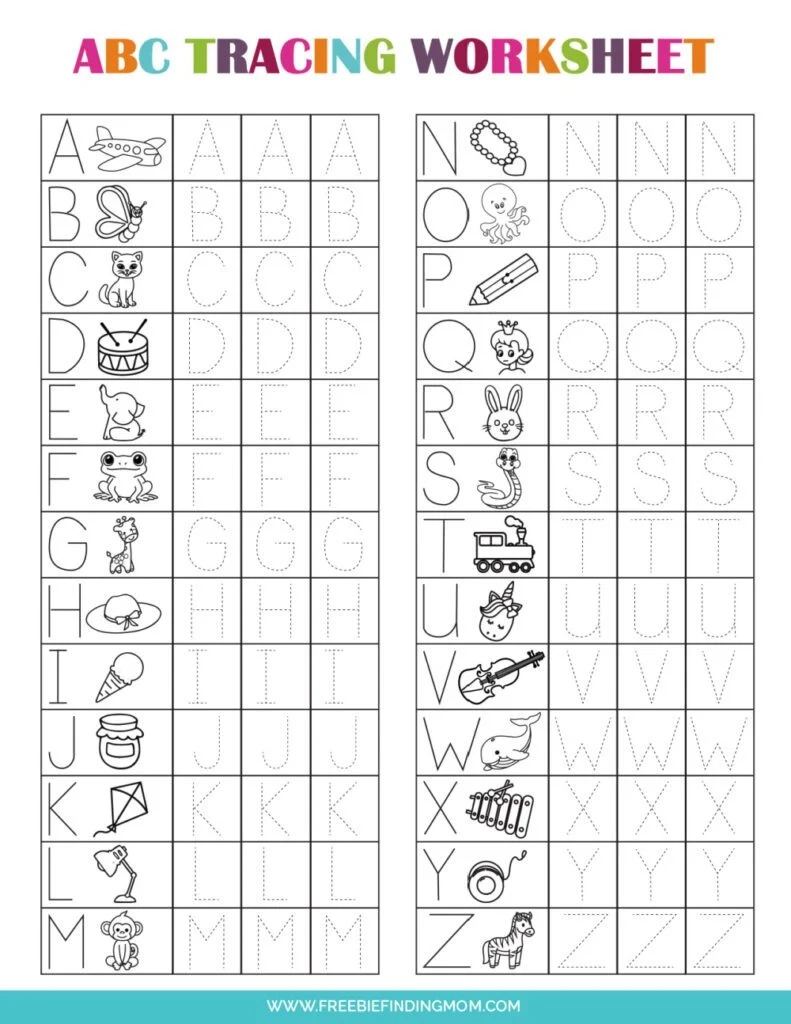 Abc Printable Worksheets For Preschool