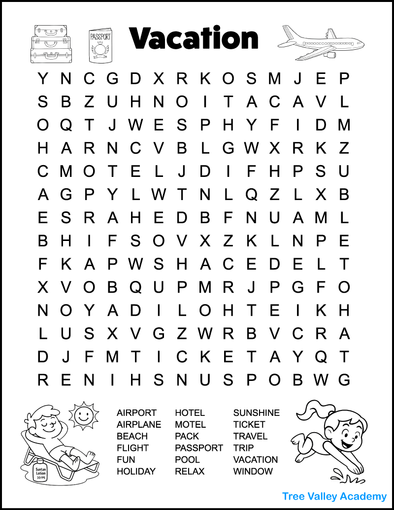 Crossword Search Puzzles Printable