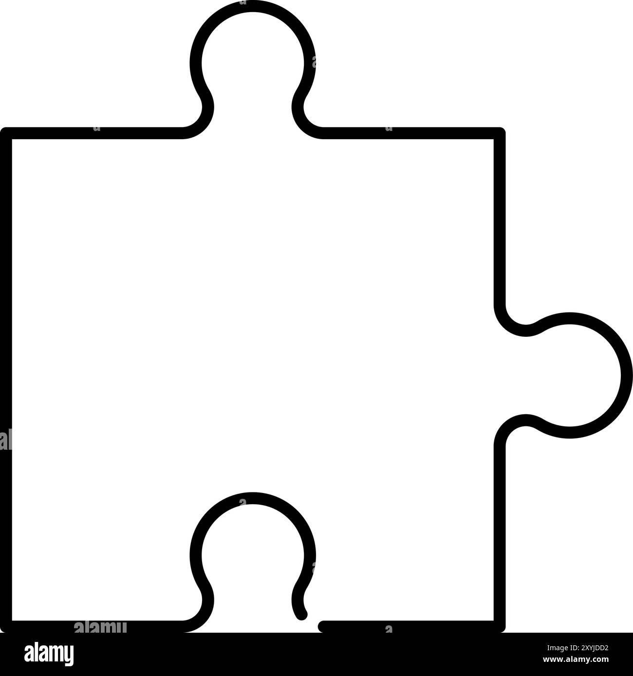 Printable Puzzle Piece Outline