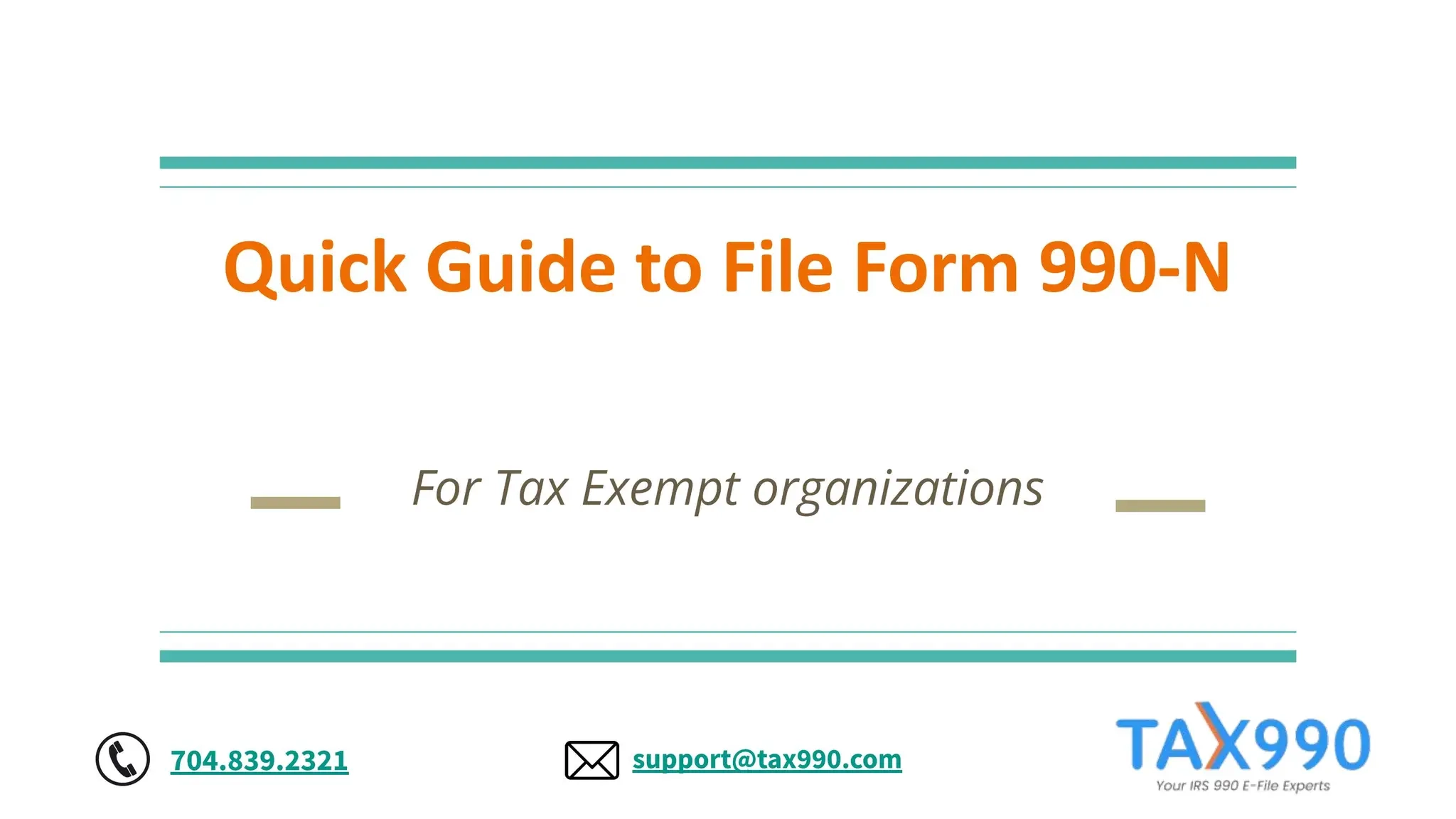 Form 990 N Requirements
