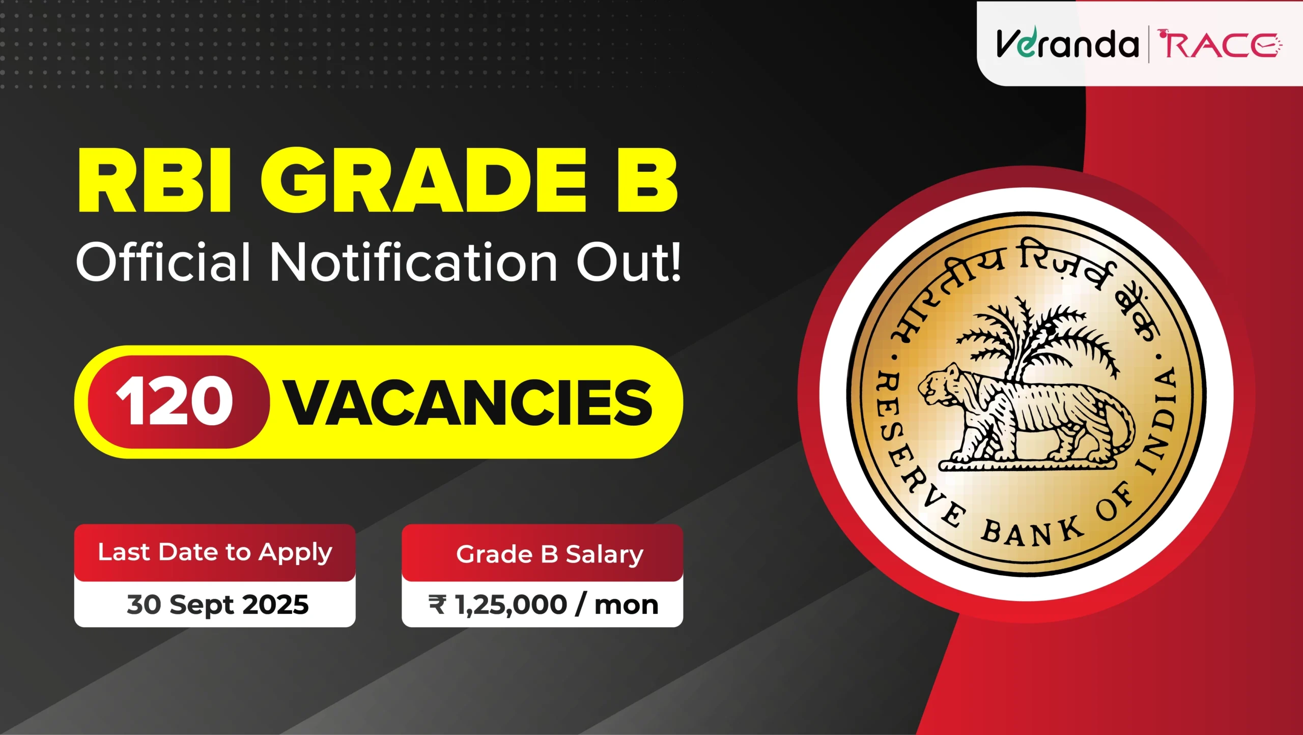 RBI Grade B 2025 Notification Out For 120 Officer Vacancies Exam 