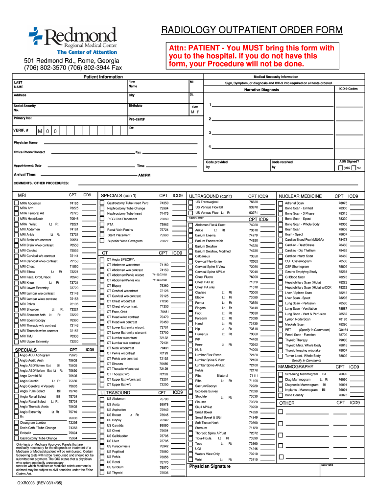 Redmond OXR0003 Form Fill Online Printable Fillable Blank 