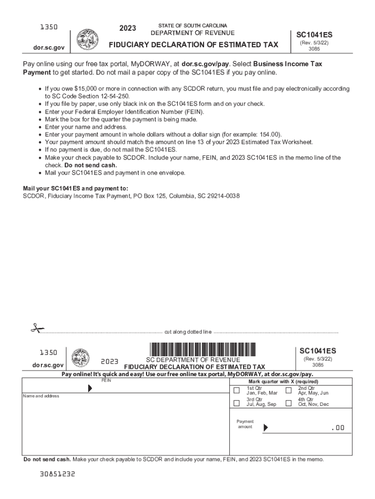 Sc 1040 Form 2023 Fill Out amp Sign Online DocHub