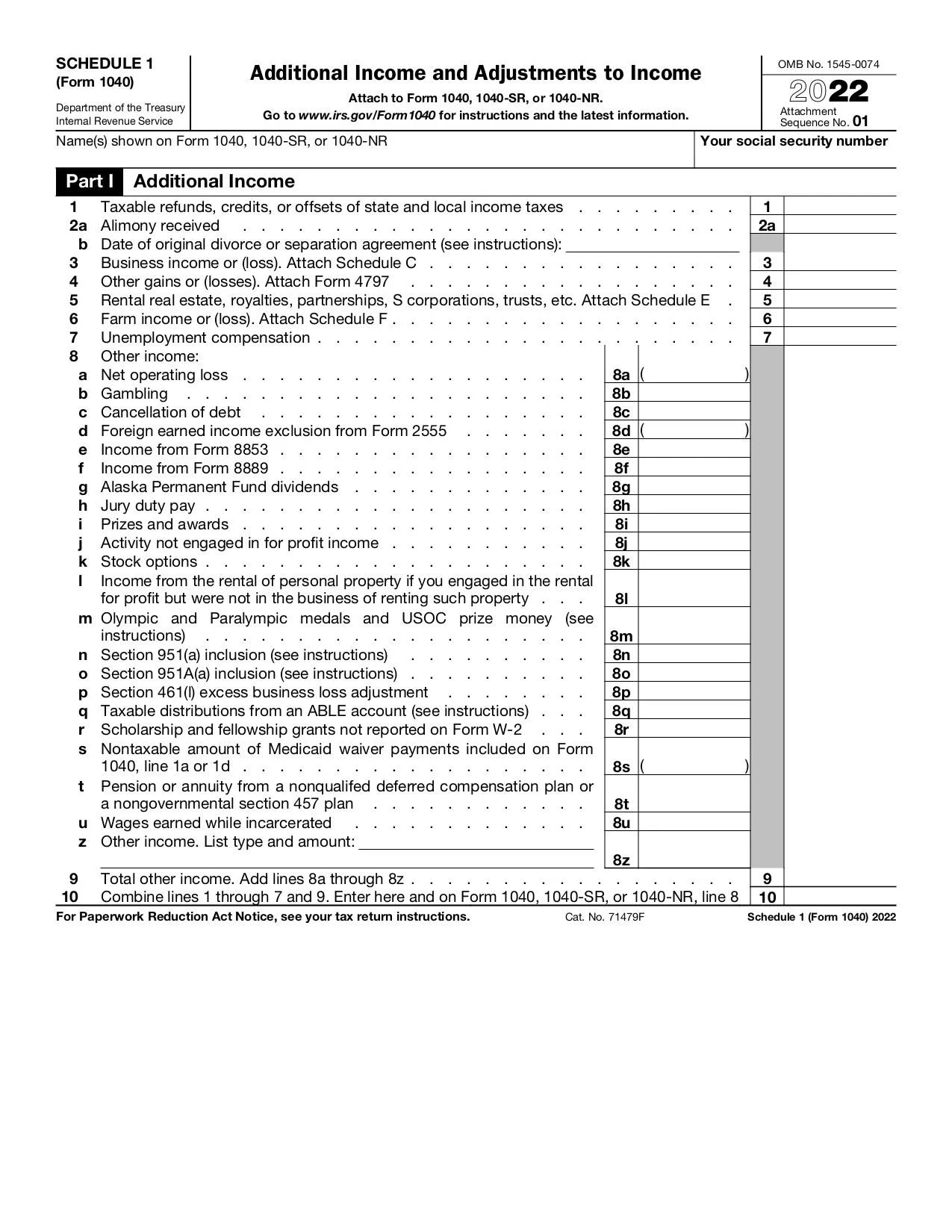 Irs Fillable Forms 2022 Tax Refund