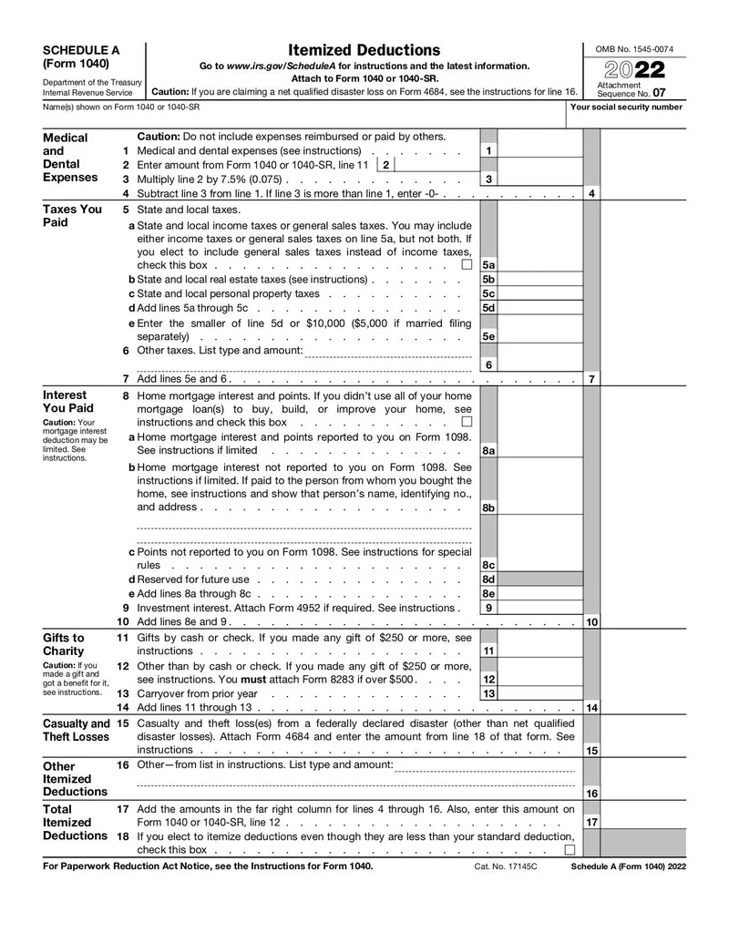 Fillable 2022 Tax Forms