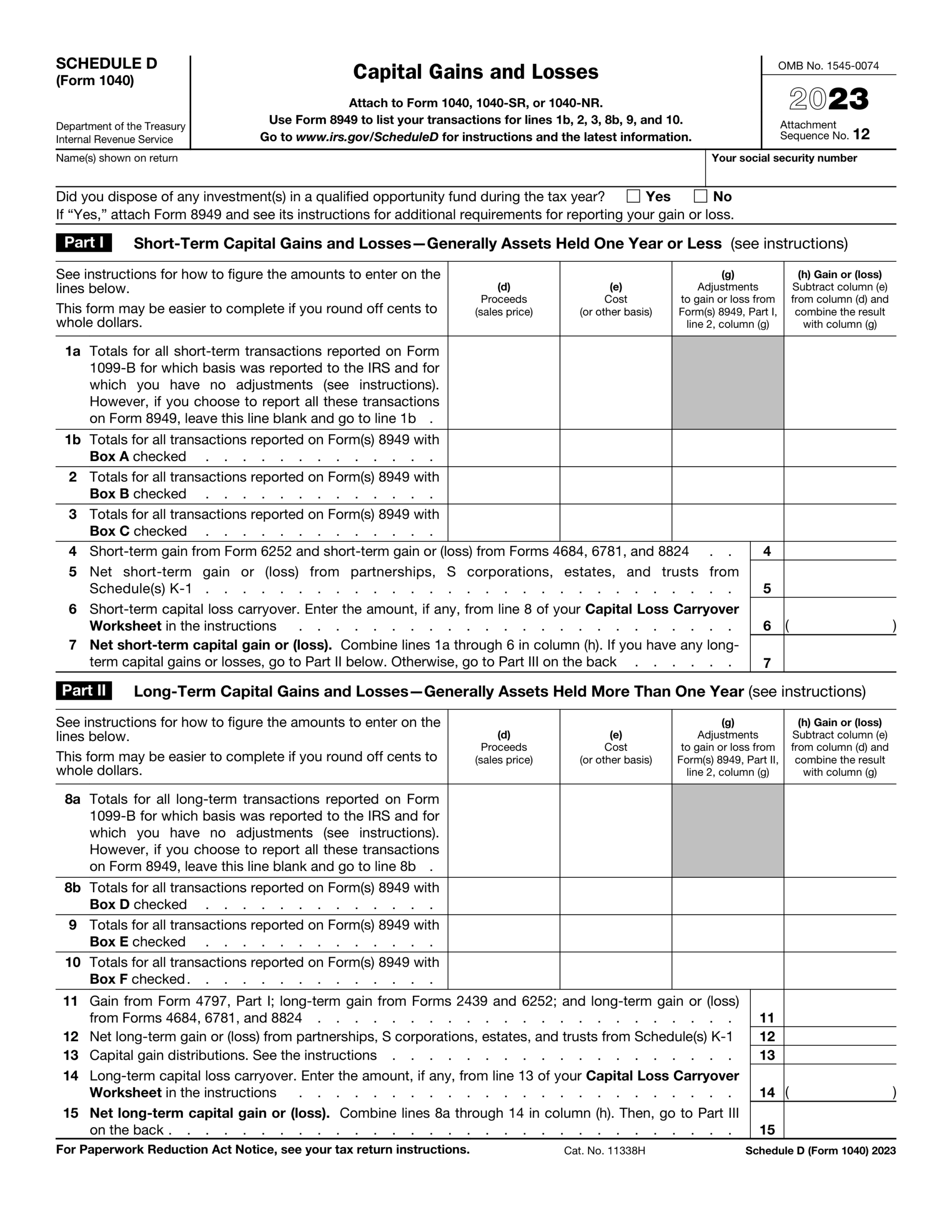 1040 Tax Form 2024 Printable