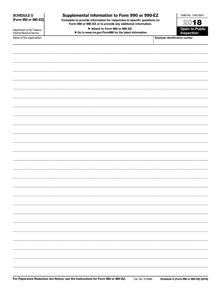 Schedule O 2018 Fill Out amp Sign Online DocHub