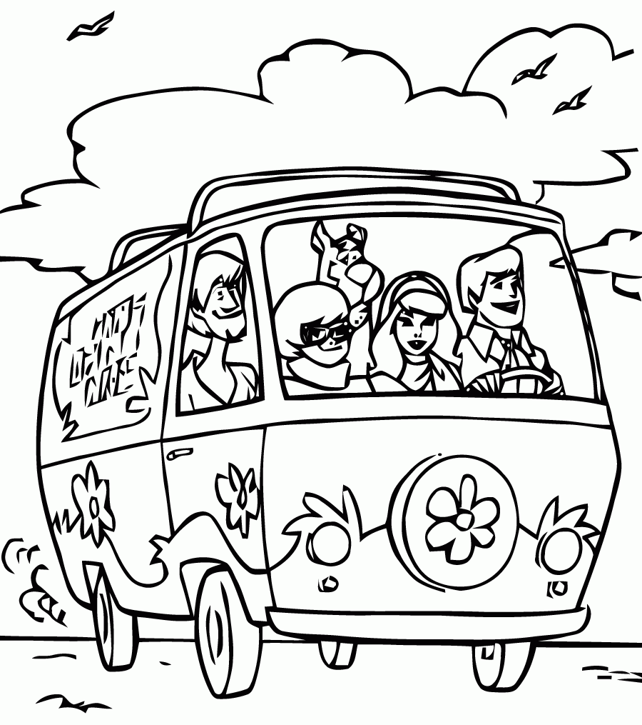 Scooby Doo Coloring Page To Download For Free Scooby Doo 