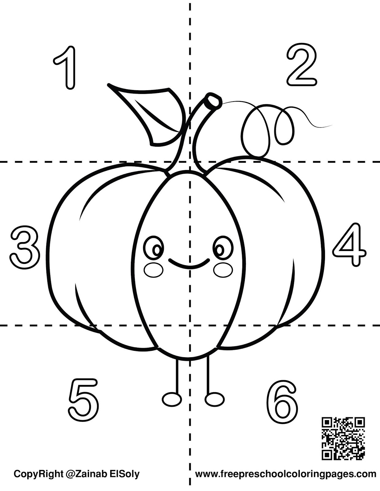 Set Of Cute Food Square Puzzle Learn To Count 1 6