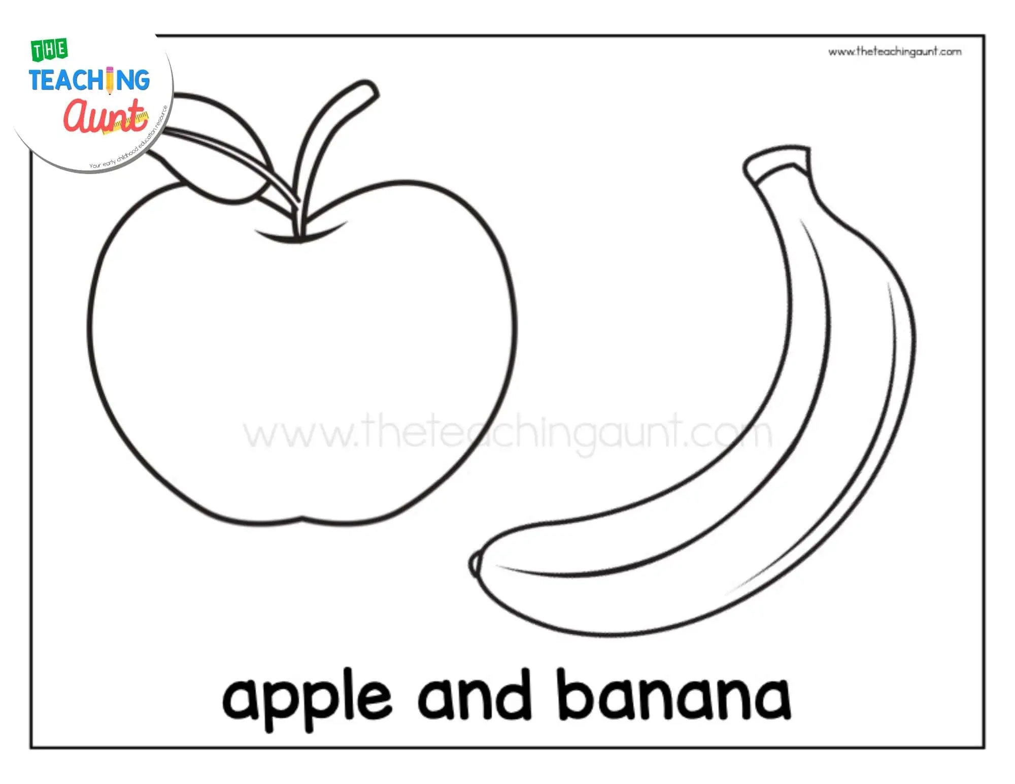 Printable Coloring Sheets For 1 Year Olds