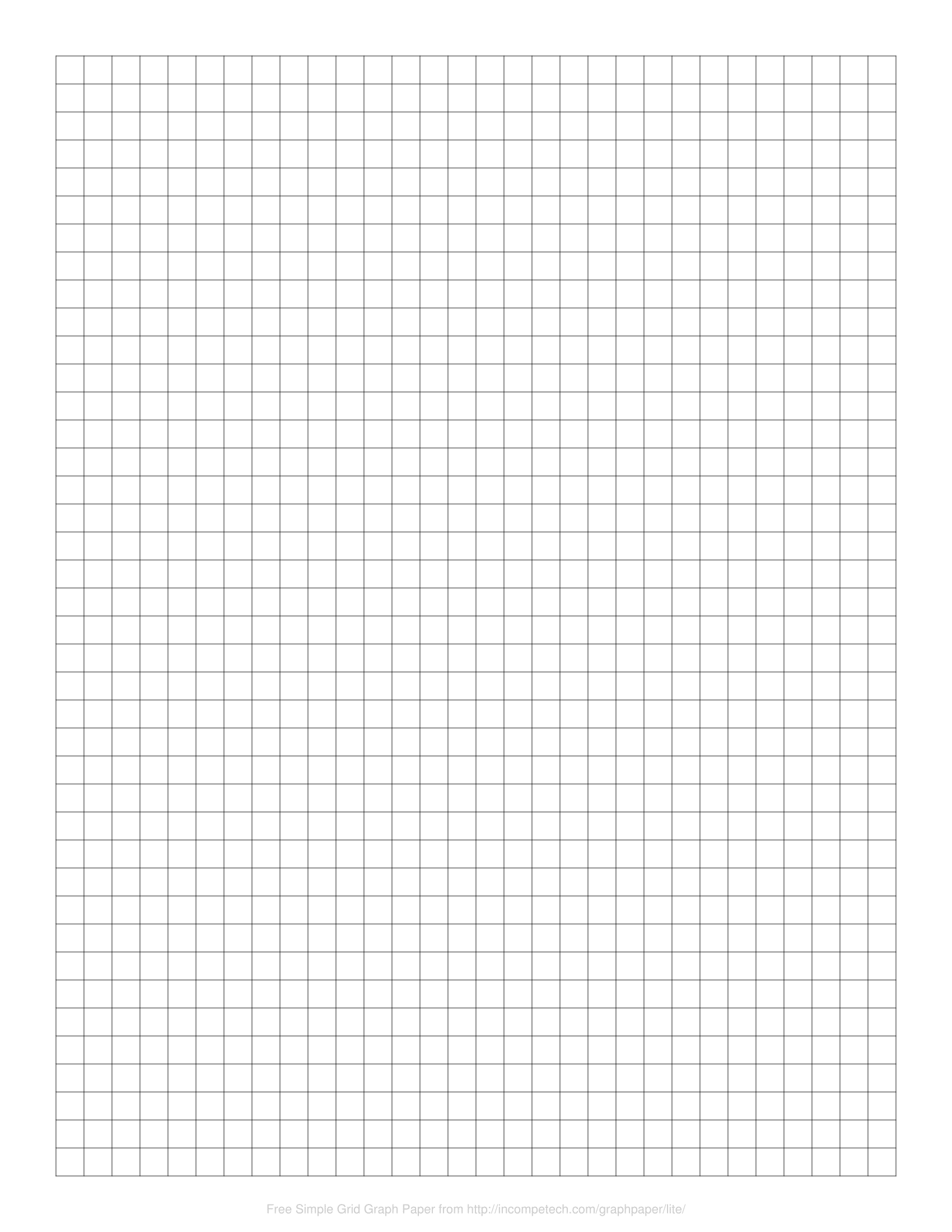 Printable 11x14 Graph Paper