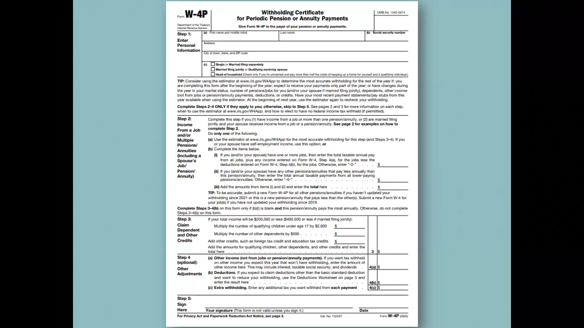 W4p Form 2023 Deadline