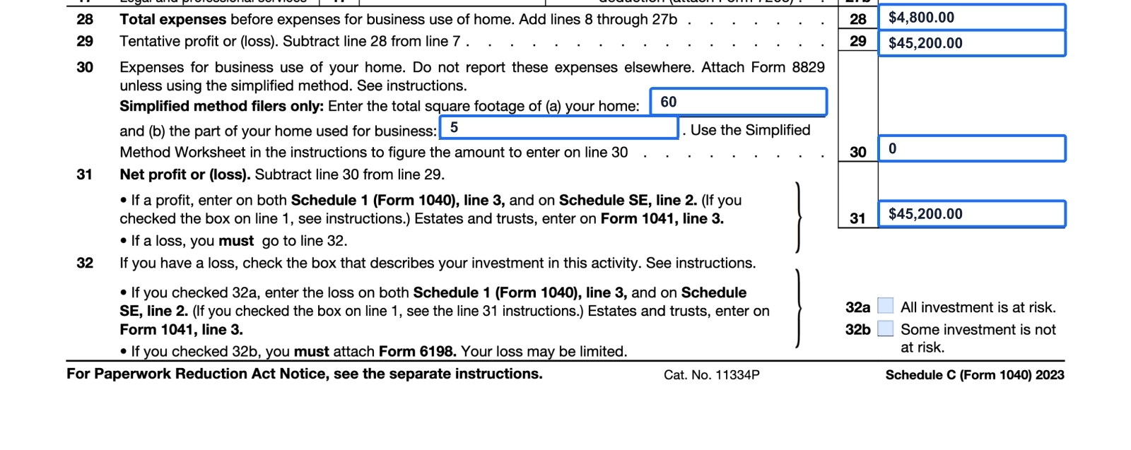 Irs Form Schedule C 2022 Mileage Deduction