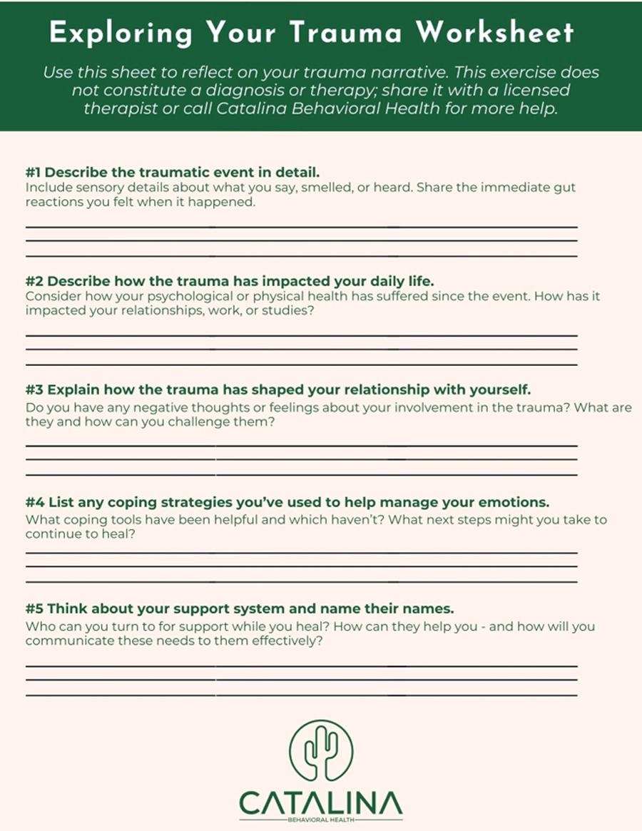 Free Printable Ptsd Workbook
