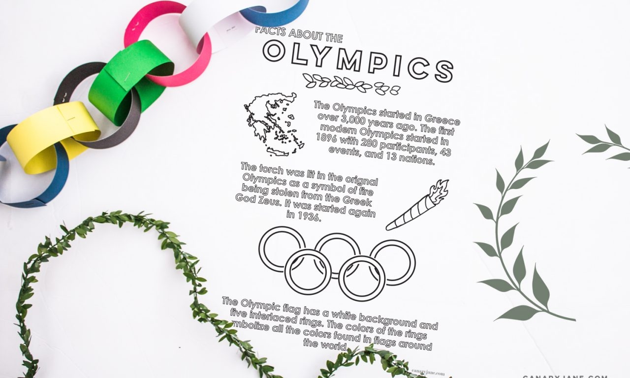 The 11 BEST Olympic Activities For Kids Free Printables Canary 