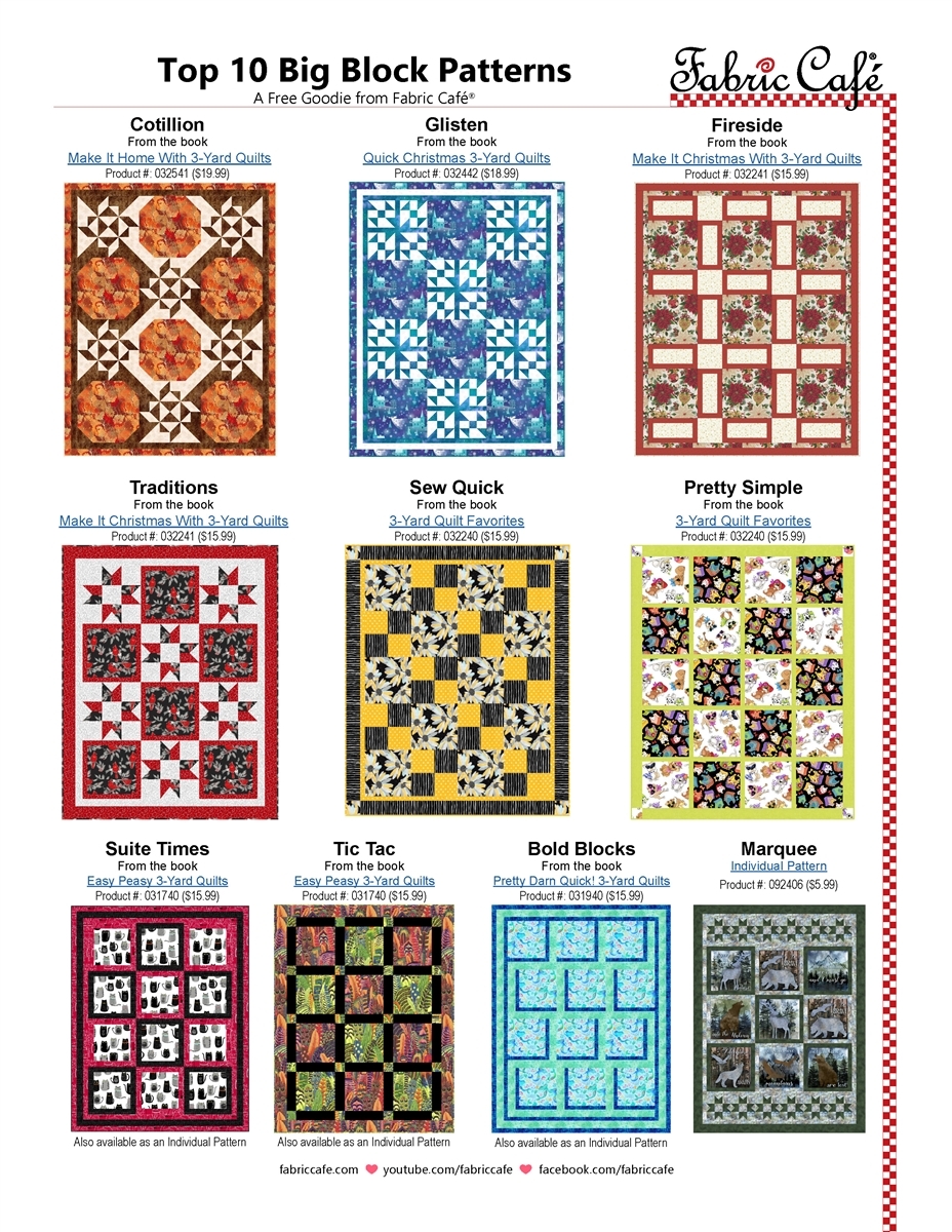 Quilt Pattern Blocks Free Printable