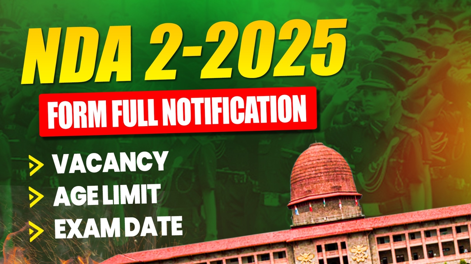 UPSC NDA II 2025 Online Form Notification For 406 Post
