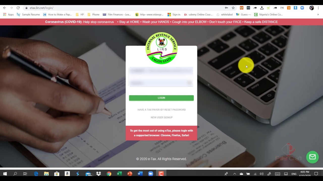 Sample Of Lirs Form H1