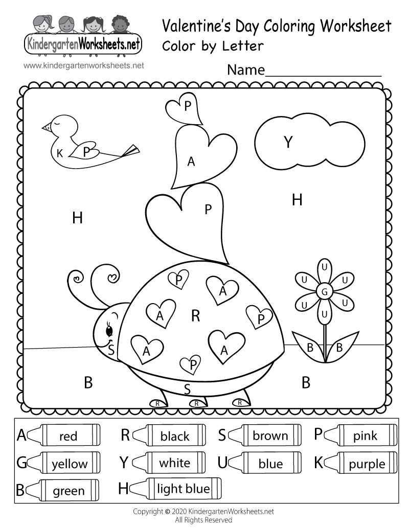 Bright Letter Printable Worksheets