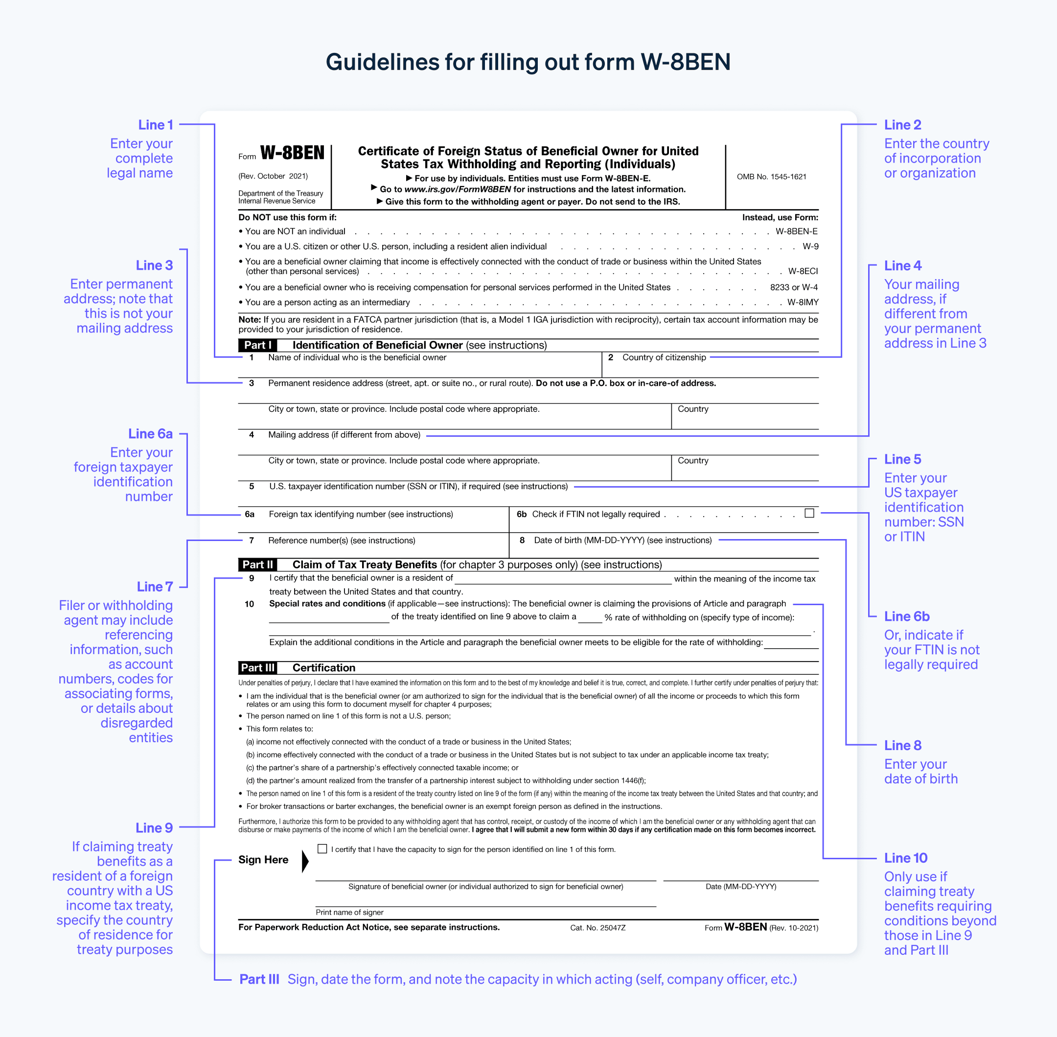 W 8 BEN Tax Form What It Is amp Who Needs To File One Stripe