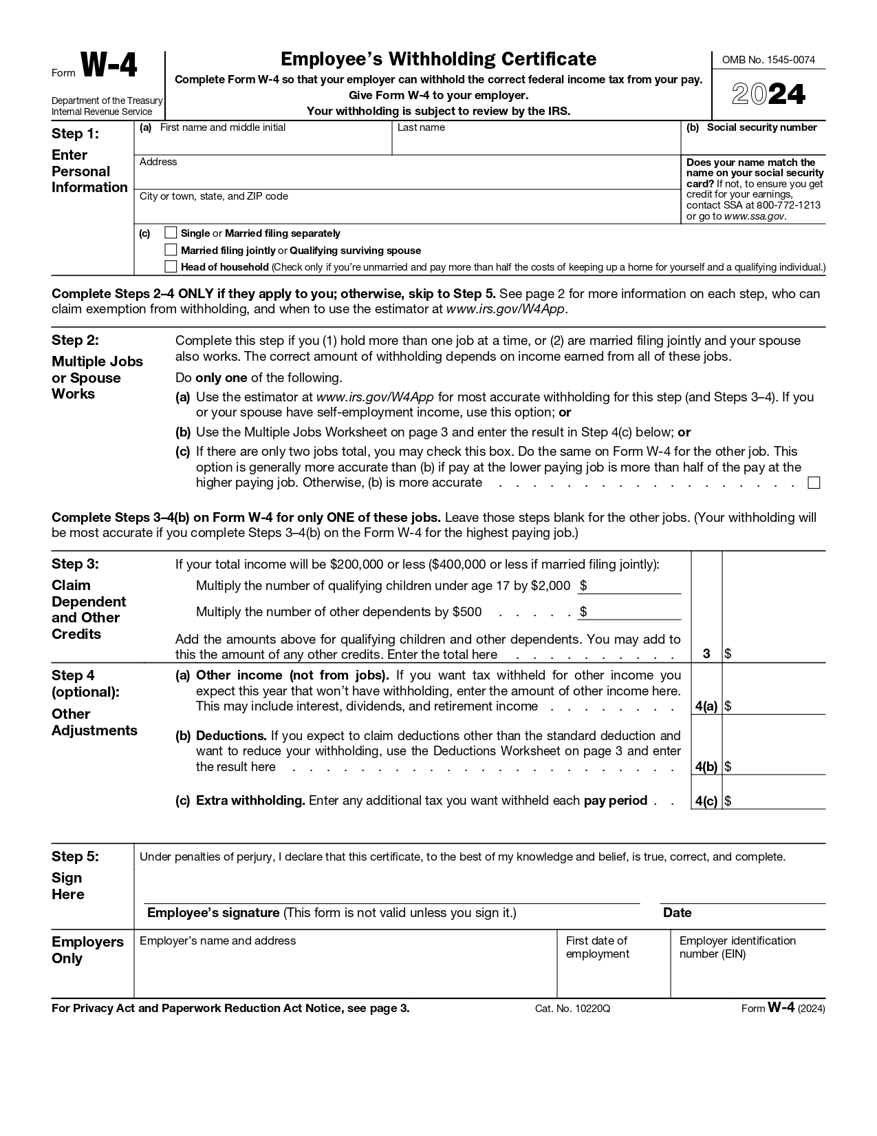 K-4 Form 2024 Kansas
