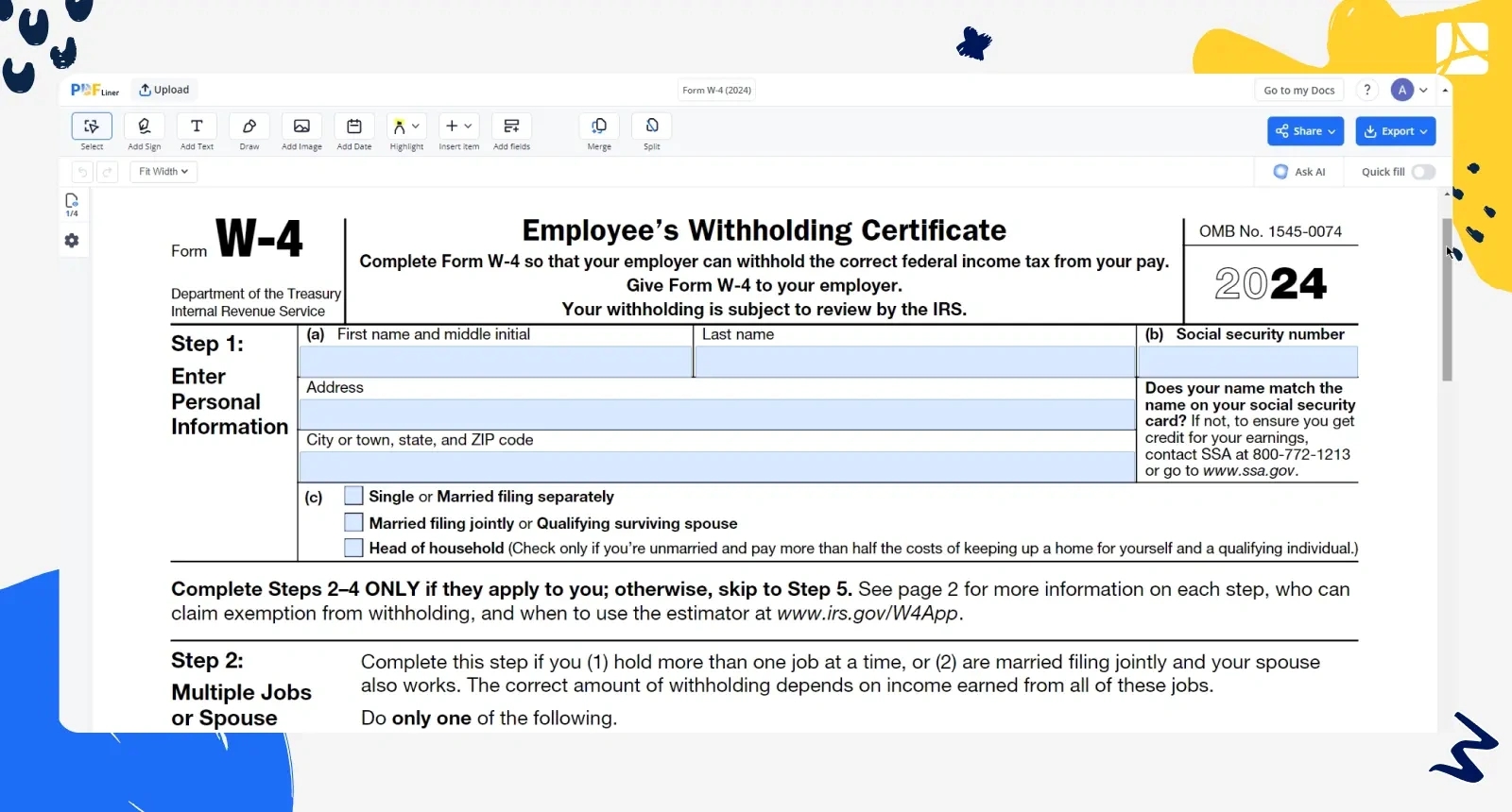 Form W4r 2024 Pdf