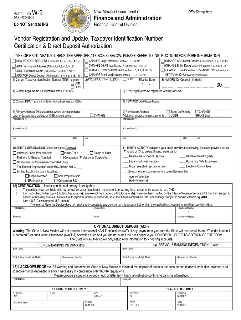 W9 Nm Fill Out amp Sign Online DocHub