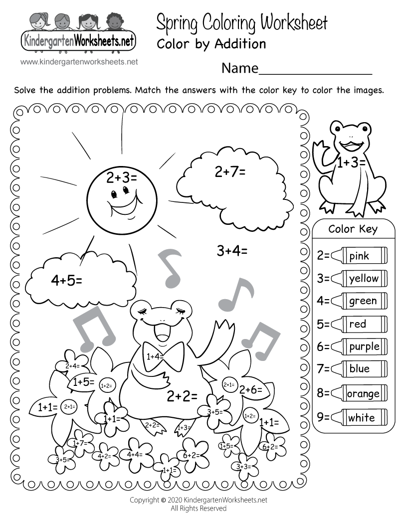We Have A Series Of Free Spring Worksheets Kids Can Practice 