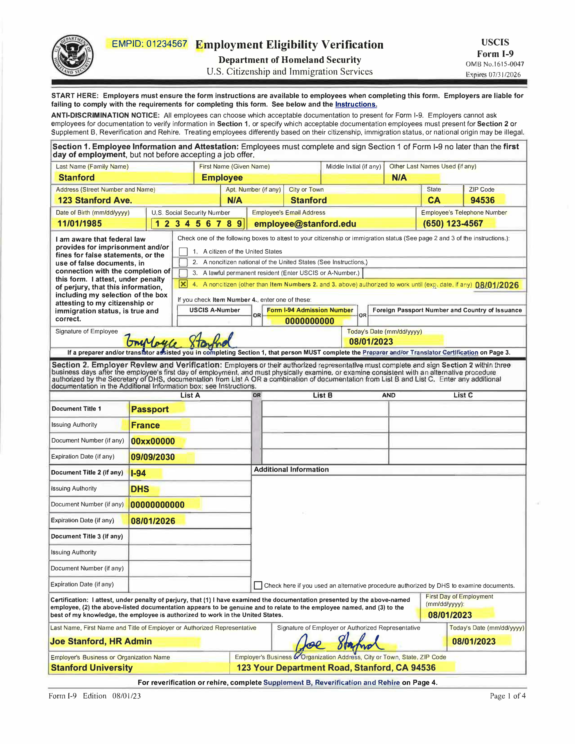 I9 Fillable Form 2020