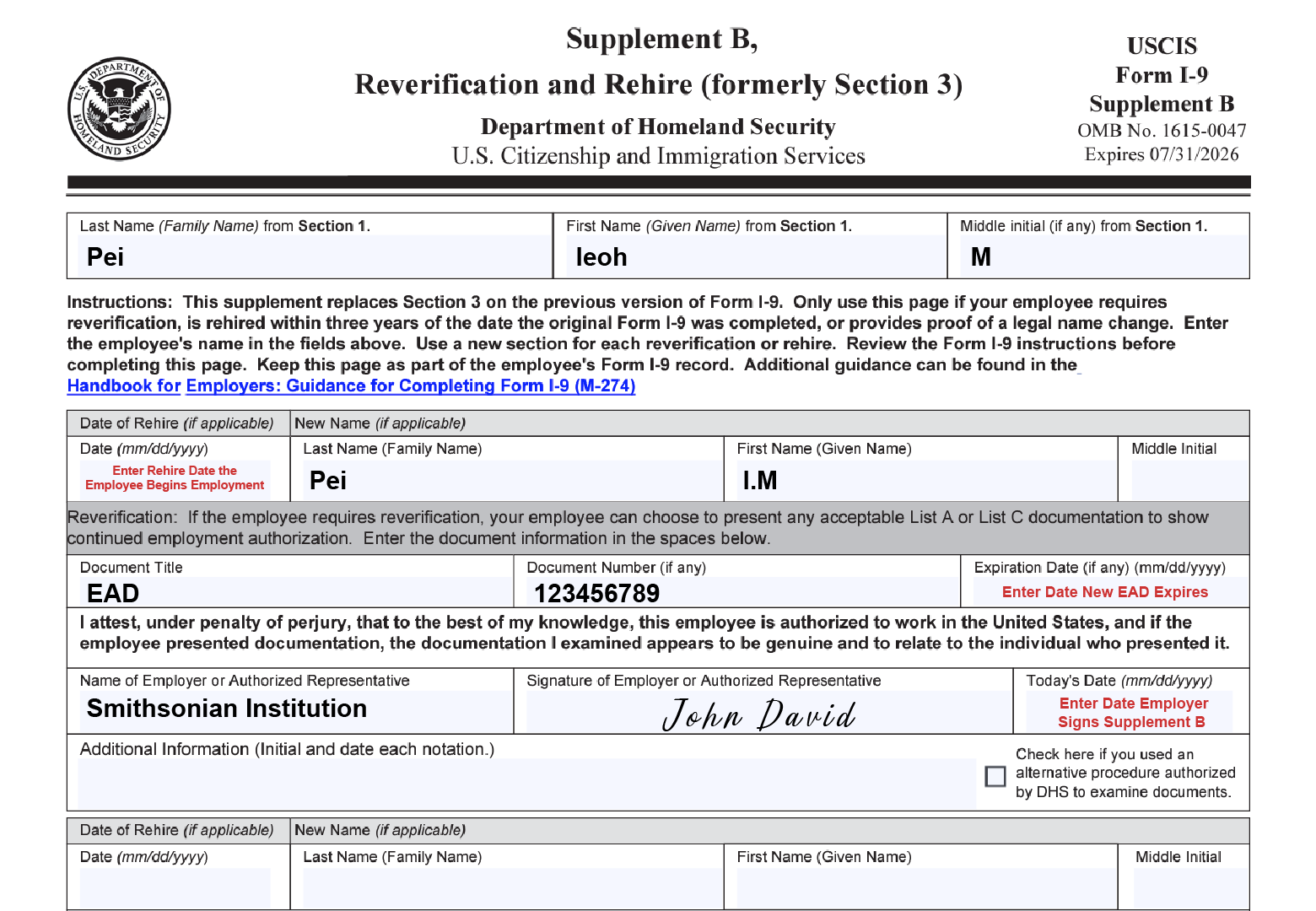 What Is An I 9 Form Employment Eligibility Verification 