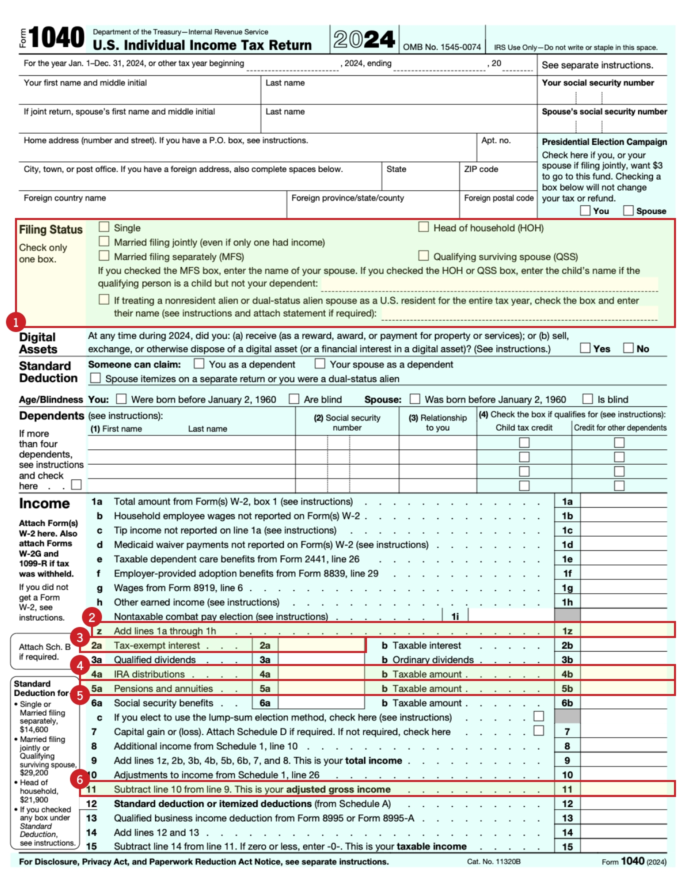 Irs Form 1040 Schedule 2 2024