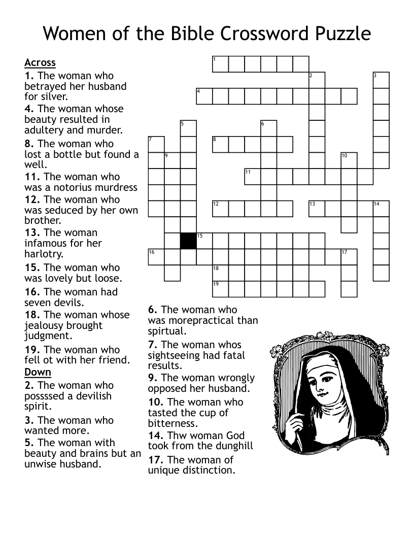 Christian Printable Crossword Puzzles Free